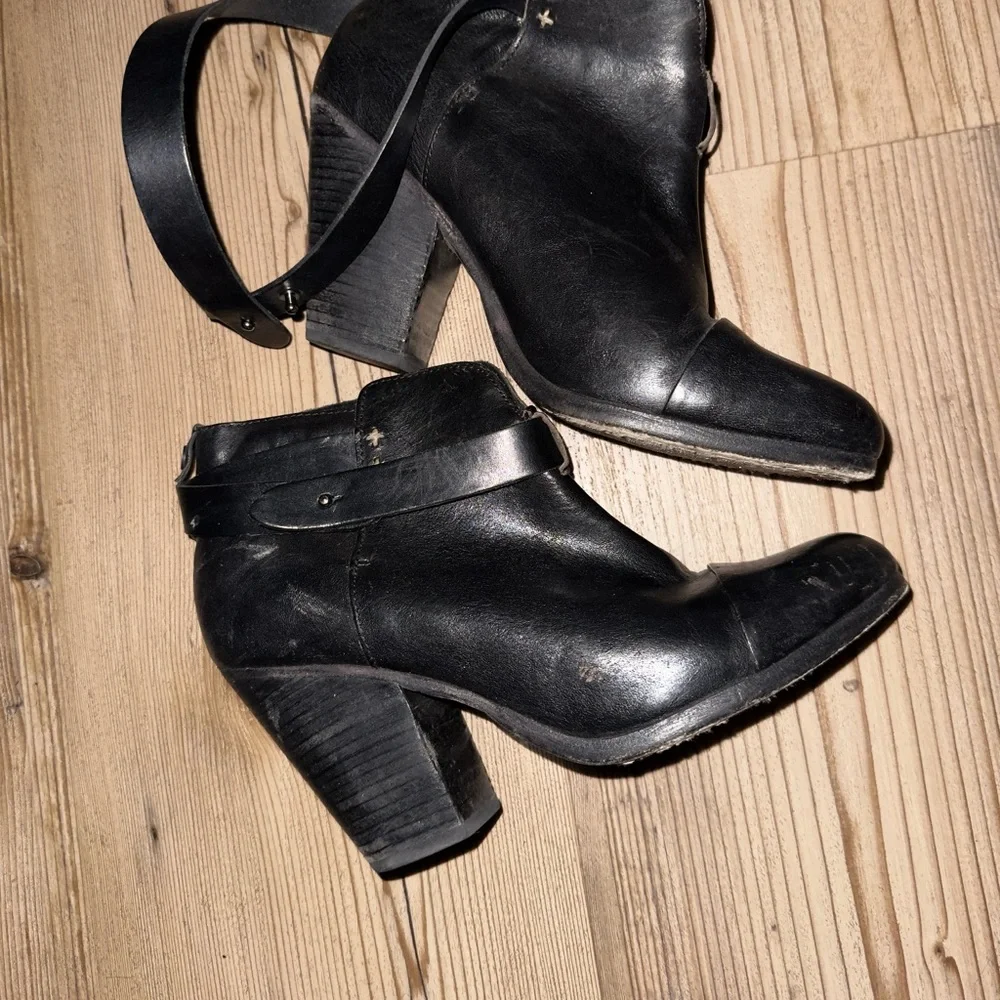 rag & bone Black Heeled Boots - Picture 1 of 4